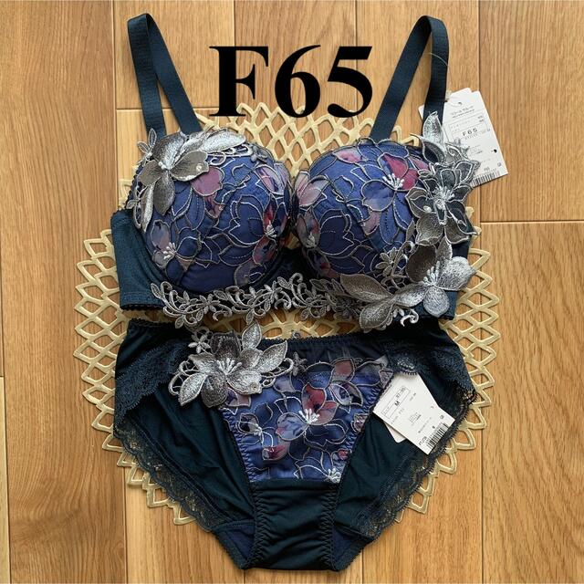ワコール サルート ブラ&ショーツ F65 紺系 BTJ795 シリーズ95 - その他 ワコール サルート ブラ&ショーツ F65 紺系 BTJ795 シリーズ95 - その他