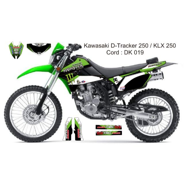 ステッカー08-20 KLX250 DトラッカーX カワサキ デカール dg9