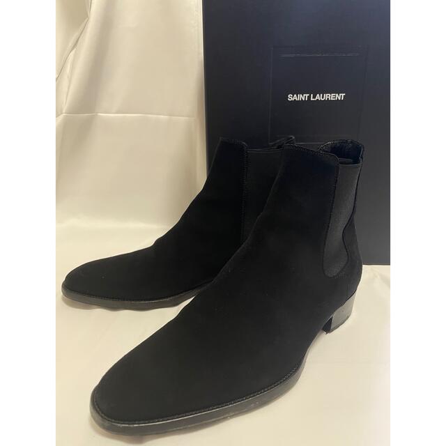 Saint Laurent ワイアット チェルシーブーツ スェード