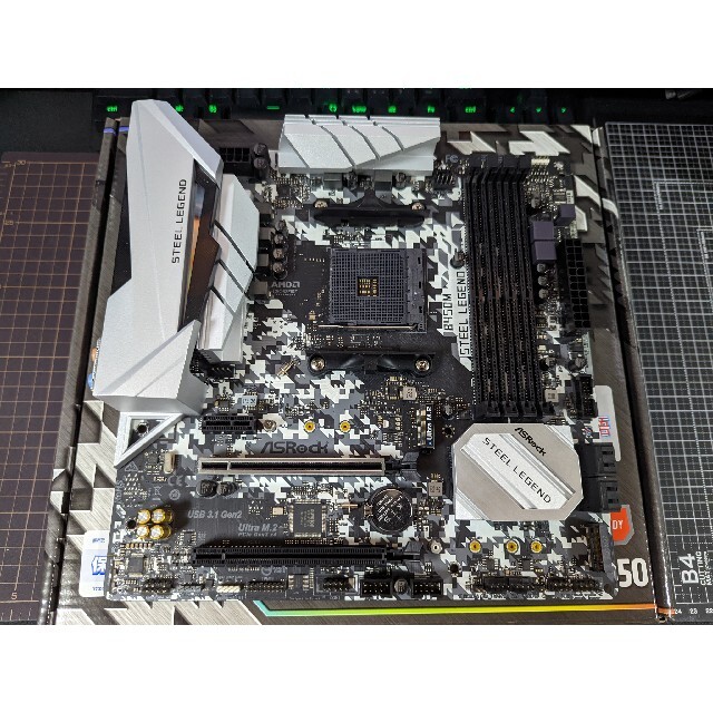 ASRock B450M StealLegend スマホ/家電/カメラのPC/タブレット(PCパーツ)の商品写真