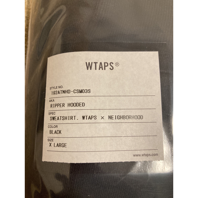 WTAPS NEIGHBORHOOD RIPPER HOODED XL