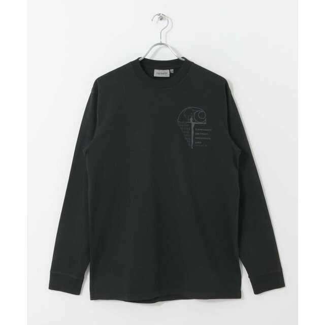 Sonny Label(サニーレーベル)の【BLACK】carhartt LONG-SLEEVE RATIOS T-SHIRT レディースのトップス(カットソー(長袖/七分))の商品写真