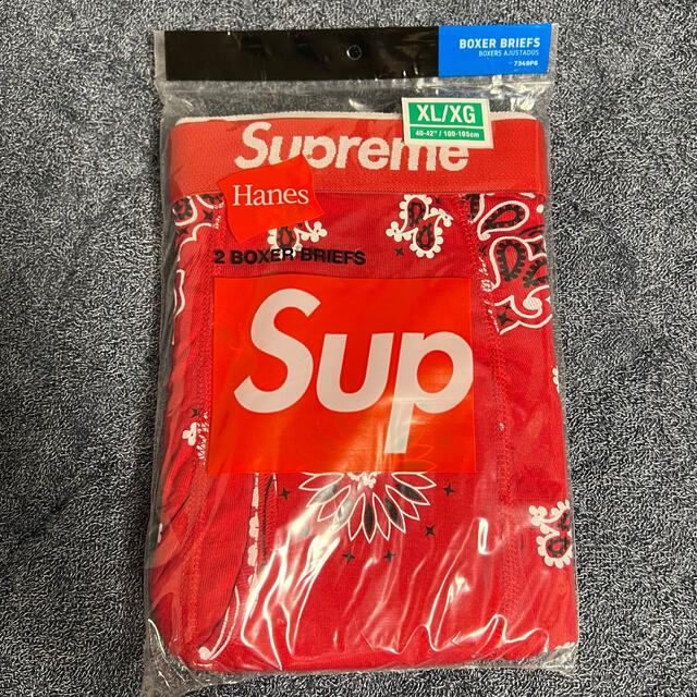 Supreme(シュプリーム)のsupreme Hanes Bandana Boxer Briefs XL 1枚 メンズのアンダーウェア(ボクサーパンツ)の商品写真