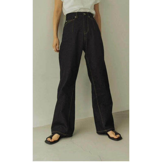knuth marf  high waist denim pants レディースのパンツ(デニム/ジーンズ)の商品写真