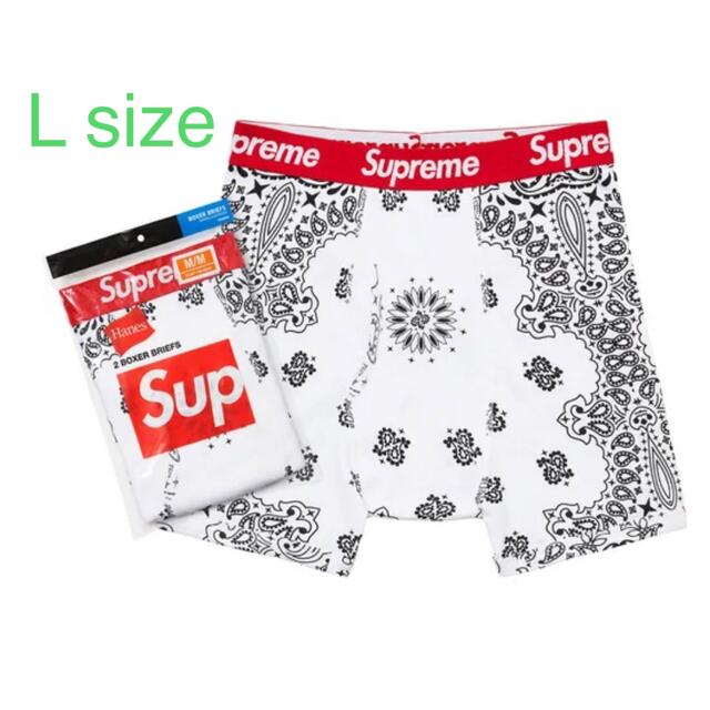 Supreme Hanes bandana Boxerシュプリーム ヘインズ1枚 1枚 Sサイズ Supreme Hanes Boxer Brief ヘインズ