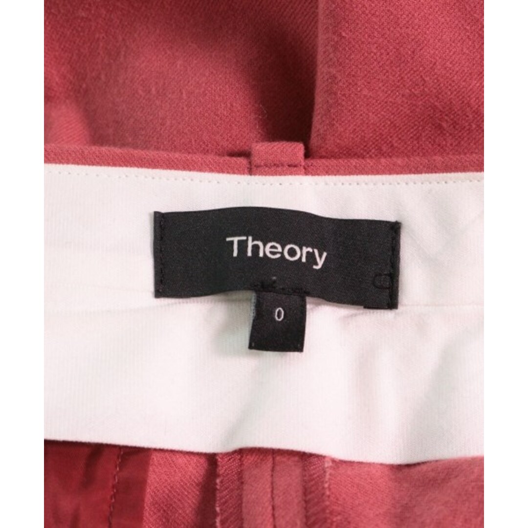 theory(セオリー)のTheory セオリー スラックス 0(XS位) ピンク 【古着】【中古】 レディースのパンツ(その他)の商品写真