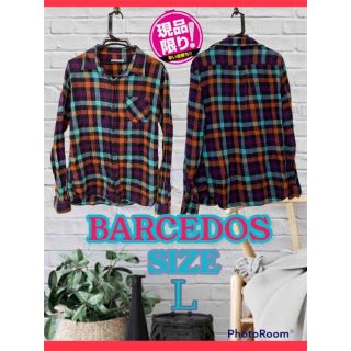 バルセドス(BARCEDOS)の【匿名配送☆フォロー割、セット割あり】BARCEDOSチェック柄シャツＬ(シャツ)