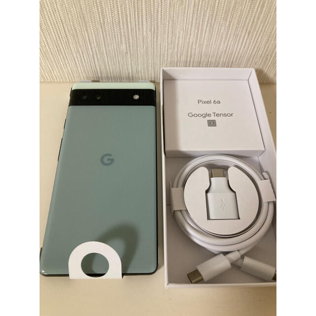 オシャレ 【未使用】グーグル Google Pixel 6a 128GB Sage 緑 - 通販