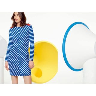 プチバトー(PETIT BATEAU)の新品タグ 未着 プチバトー×カステルバジャックコラボ マリニエールワンピース(ひざ丈ワンピース)