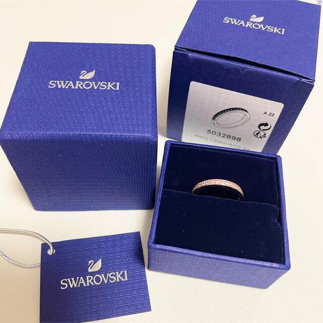 SWAROVSKI(スワロフスキー)のスワロフスキー　Rare リング　ローズゴールド　ジルコニア　ハーフエタニティ レディースのアクセサリー(リング(指輪))の商品写真