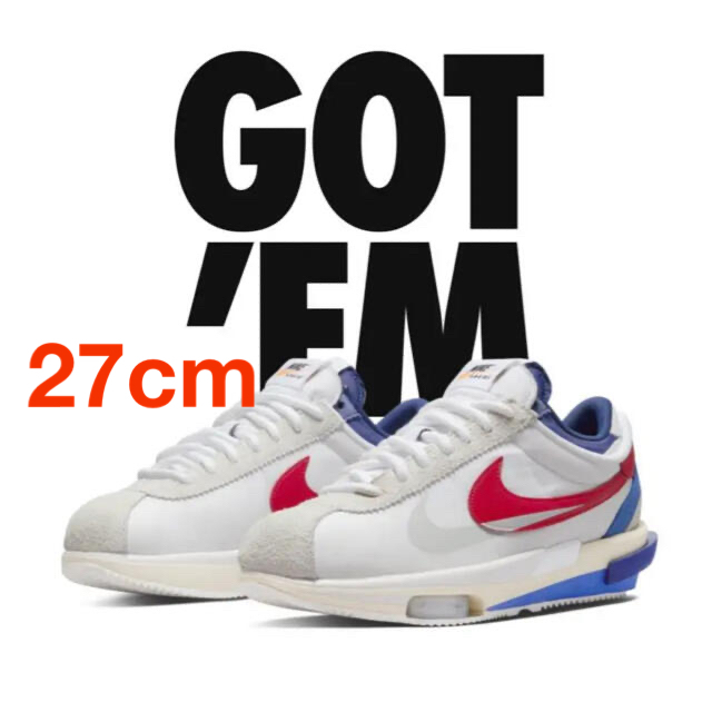 sacai×Nike Zoom Cortez ナイキ　サカイ　コルテッツoffwhite