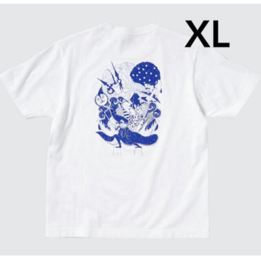 UNIQLO(ユニクロ)のユニクロ  YOASOBI  Tシャツ  ヨアソビ　群青　XL レディースのトップス(Tシャツ(半袖/袖なし))の商品写真