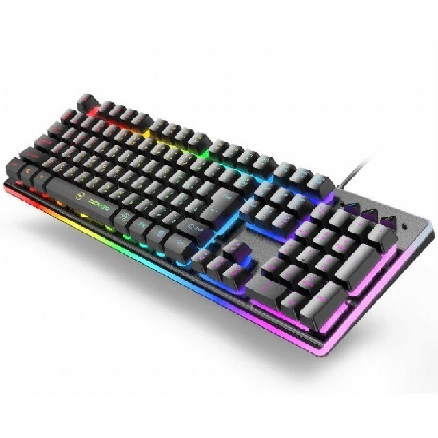 ゲーミング キーボード RGB 色 8種類 LED 3ライティングモード