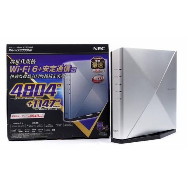 NEC 無線LANルーター PA-WX6000HP有IPv6