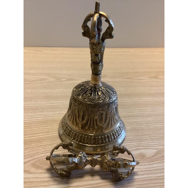 新品 チベット密教 》 2点セット ガンター バジュラ 金剛杵 金剛鈴 29