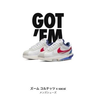 ナイキ(NIKE)のNike x sacai ズームコルテッツ 【26.5㎝】(スニーカー)