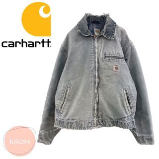 Carhartt カーハート デトロイトジャケット グレー　革タグ