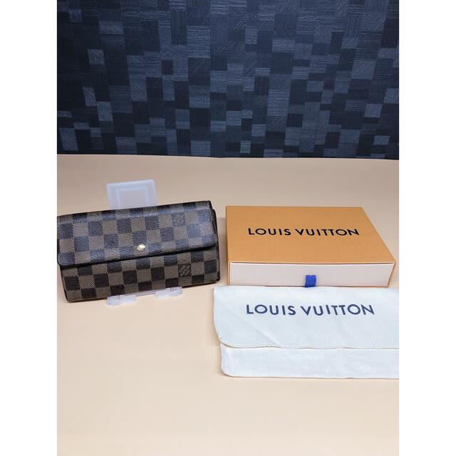 LOUIS VUITTON(ルイヴィトン)のルイヴィトン　ダミエ ポルトモネ カルトクレディ　長財布 レディースのファッション小物(財布)の商品写真