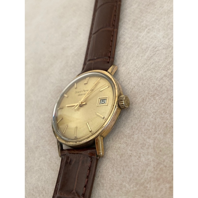 予約済 貴重☆稼働品☆Girard-Perregaux手巻き腕時計 革ベルト新品