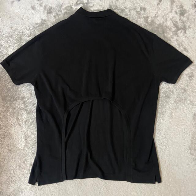 RANDOM IDENTITIES ハーフジップ　オーバーサイズポロシャツ　黒 メンズのトップス(ポロシャツ)の商品写真