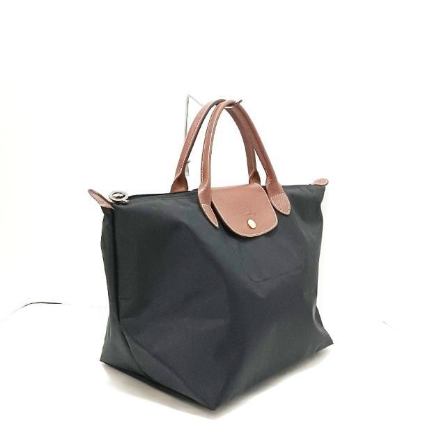 LONGCHAMP(ロンシャン)のロンシャン ハンドバッグ 黒×ブラウン レディースのバッグ(ハンドバッグ)の商品写真