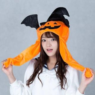 ボディライン(BODYLINE)の新品　ハロウィン　かぼちゃ　ピコ耳帽子 ぴこぴこ ピコ耳 (キャラクターグッズ)