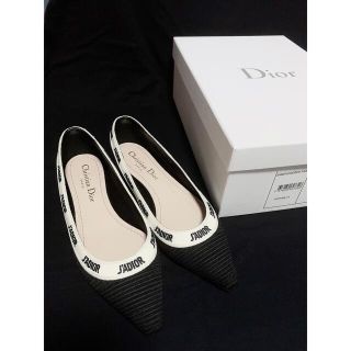 クリスチャンディオール(Christian Dior)の〔美品〕DIOR フラットシューズ(ハイヒール/パンプス)