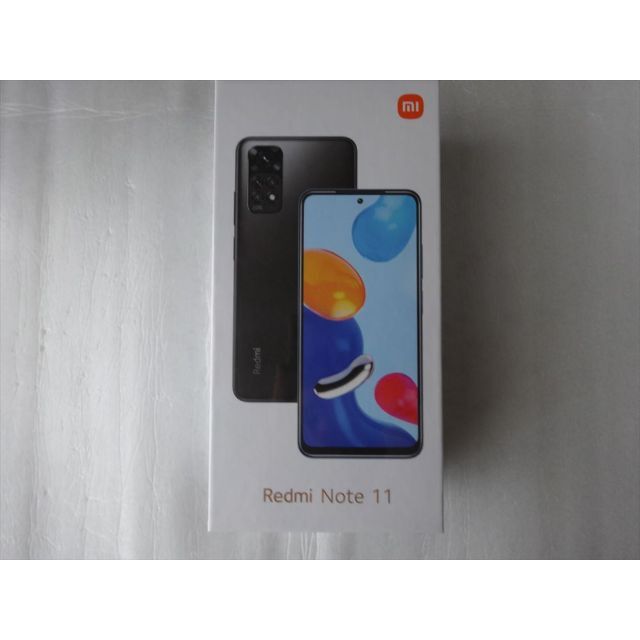 スマートフォン本体新品 未開封 Redmi Note 11 グレイ