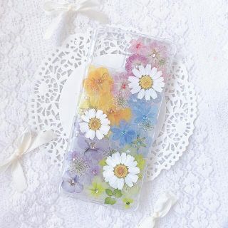 早発送♡カラフルレインボーのスマホケース♡Xperia iPhone(Androidケース)