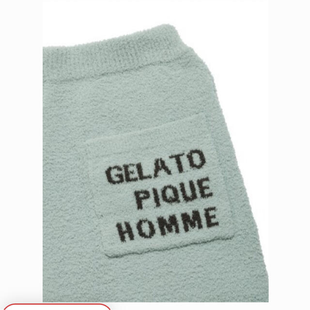 gelato pique(ジェラートピケ)の新品gelato pique 【HOMME】 エアモコビッグロゴハーフパンツ　L メンズのパンツ(ショートパンツ)の商品写真