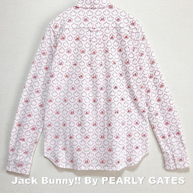 PEARLY GATES(パーリーゲイツ)の【Jack Bunny!!】パーリーゲイツ メープル総柄 シャツ タグ付き未使用 レディースのトップス(シャツ/ブラウス(長袖/七分))の商品写真