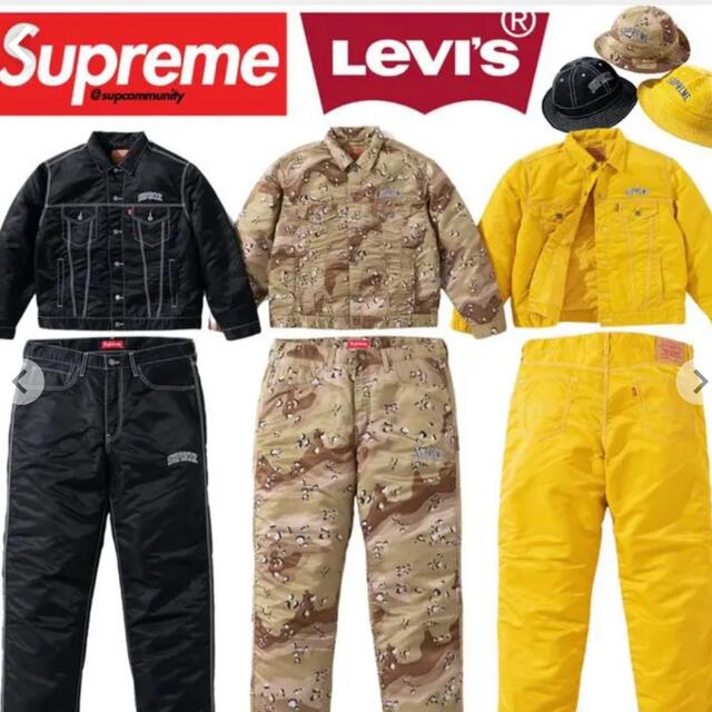 Supreme - Supreme Levi's Nylon Trucker Jacket Pantの通販 by