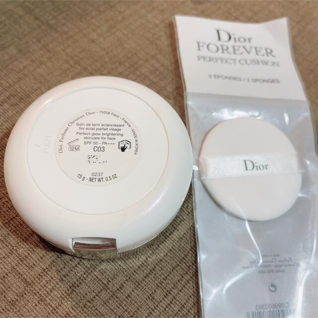 Dior(ディオール)のDIOR SNOW パーフェクトライト　クッションファンデーション C03 コスメ/美容のベースメイク/化粧品(ファンデーション)の商品写真