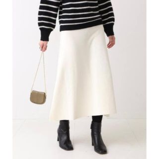 スピックアンドスパン(Spick & Span)のSpick and Span コットンカシミヤフレアスカート(ロングスカート)