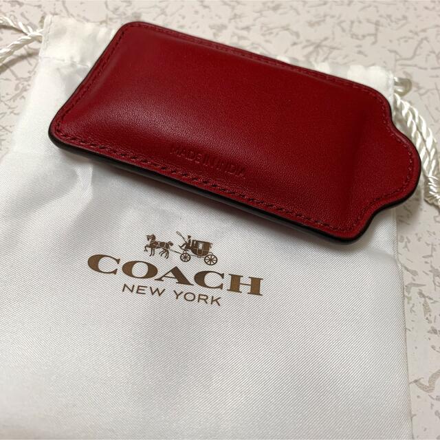 COACH(コーチ)のCOACH   小物　ワインレッド　巾着袋付き　 レディースのファッション小物(その他)の商品写真