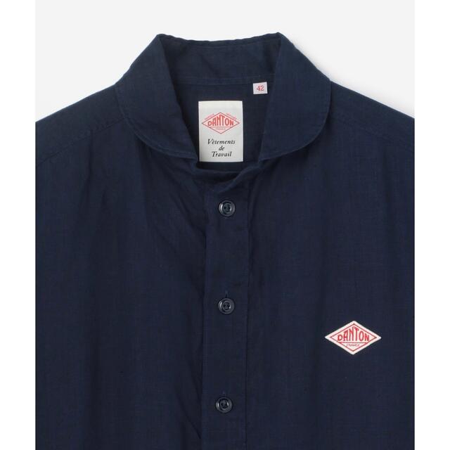 DANTON(ダントン)のDANTON | フランダースリネン 丸襟プルオーバーシャツ メンズのトップス(シャツ)の商品写真