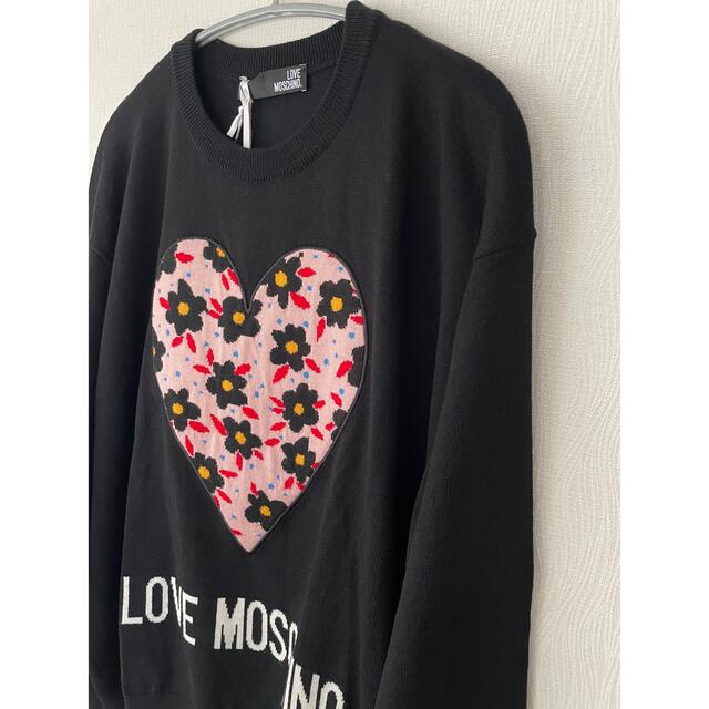 MOSCHINO(モスキーノ)の【新品】MOSCHINO  モスキーノ 長袖 ニット ブラック レディースのトップス(ニット/セーター)の商品写真