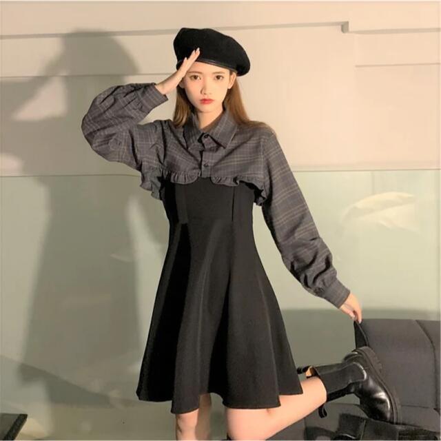 ZARA(ザラ)の【韓国ファッション】❤︎ショート丈　ボレロ　シャツ レディースのトップス(シャツ/ブラウス(長袖/七分))の商品写真