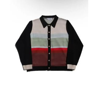 アレッジ(ALLEGE)のTTT MSW 22AW Border Knit Cardigan(Black)(カーディガン)