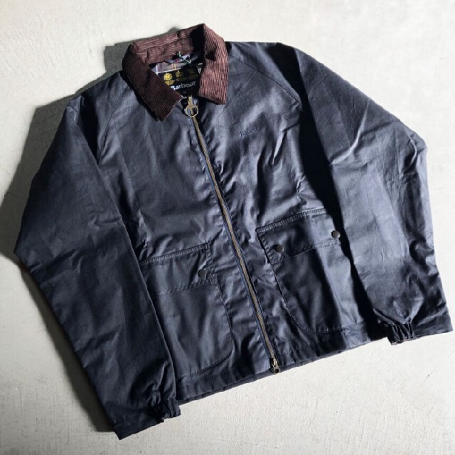 02 barbour　domjacket　SPEY　navy　Ｌsizeメンズ