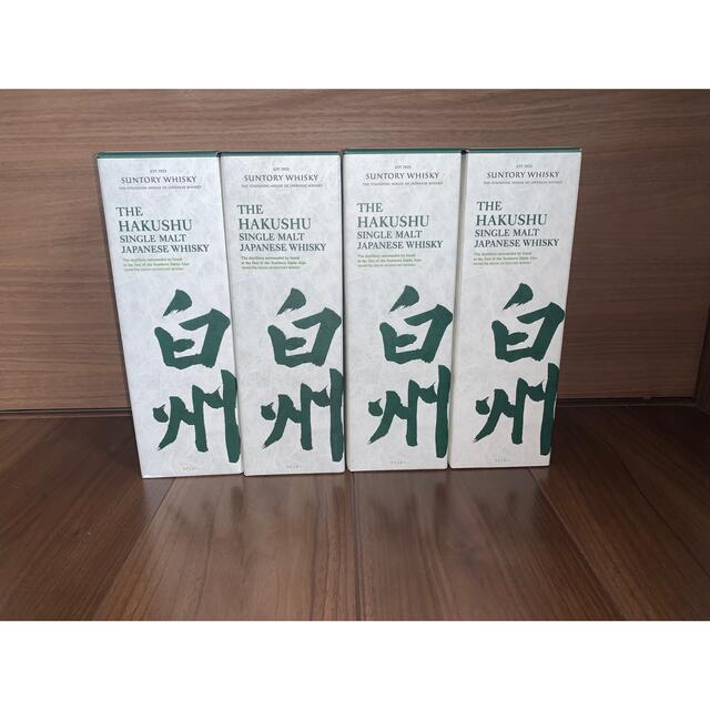 サントリー(サントリー)のサントリー　白州　４本　カートン付き 食品/飲料/酒の酒(ウイスキー)の商品写真