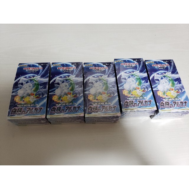 ポケモンカード白熱のアルカナ5box シュリンク付き - Box/デッキ/パック