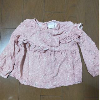 ザラキッズ(ZARA KIDS)のザラベビーガール　長袖トップス(ブラウス)