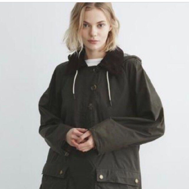 Barbour(バーブァー)のbarbour　アレクサ・チャン　ロングショアマン　size6 レディースのジャケット/アウター(ブルゾン)の商品写真