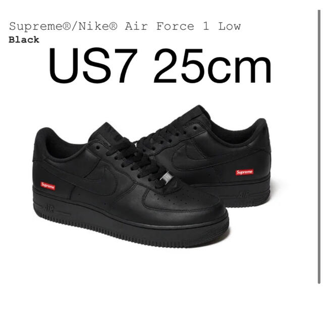 スニーカーSupreme × Nike Air Force 1 Low Black