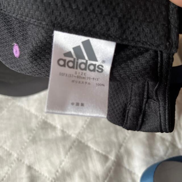 adidas(アディダス)の値下げ！adidas レディースキャップ　ブラック57〜60フリーサイズ レディースの帽子(キャップ)の商品写真