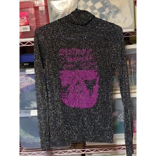 HYSTERIC GLAMOUR - HYSTERIC GLAMOUR○ラメタートルネックニット