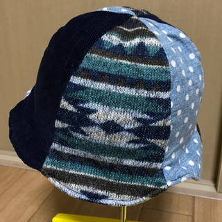 【ハンドメイド】リバーシブル ベビー 帽子 46 チューリップハット(帽子)