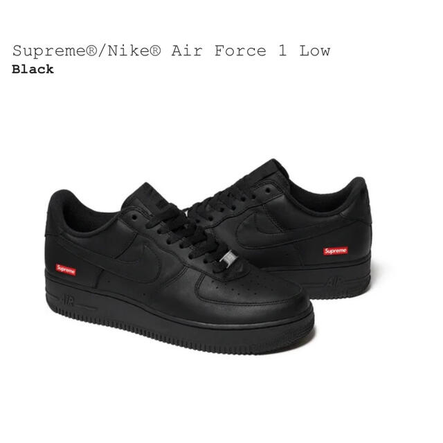 Supreme(シュプリーム)のSUPREME / NIKE AIR FORCE 1 LOW BLACK メンズの靴/シューズ(スニーカー)の商品写真
