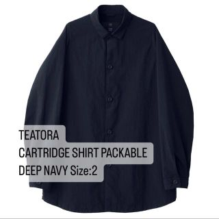 コモリ(COMOLI)のTEATORA CARTRIDGE SHIRT PACKABLE NAVY 2(シャツ)